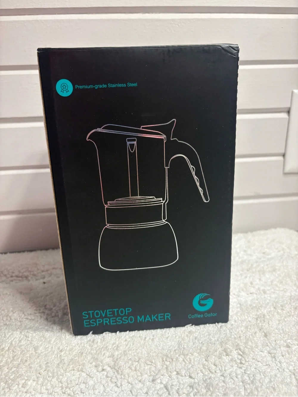 NEW 9 Cup Moka Pot Stovetop Espresso Maker Stainless Steel 15oz Coffee Gator